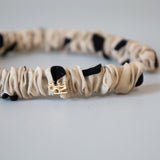Rich Gather Headband Beige Dot