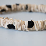 Rich Gather Headband Beige Dot