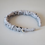 Gather Headband Gray Dot