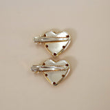 Lil Gold Heart 2pcs Hair Clip