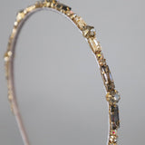 Silver Grey Studs Headband