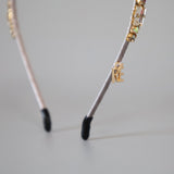 Silver Grey Studs Headband