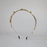 Silver Grey Studs Headband
