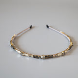 Silver Grey Studs Headband
