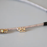 Silver Grey Studs Headband