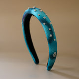 Slender Headband Blue Black