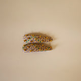 Hair Pin Purple Yellow
