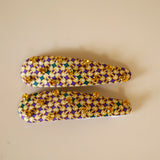 Hair Pin Purple Yellow