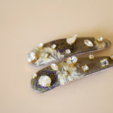 Hair Pin Beige Studs