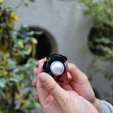Black Big Pearl Hair Clip