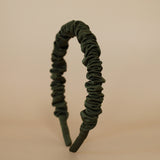 Gather Headband Silk Olive