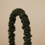 Gather Headband Silk Olive