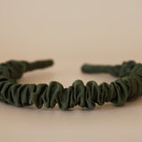 Gather Headband Silk Olive