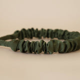 Gather Headband Silk Olive