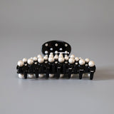 Black Pearl Studs Hair Clip