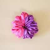 Double Silk Scrunchie Purple Pink