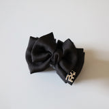Black Ribbon Mini Hair Clip