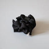 Black Ribbon Mini Hair Clip