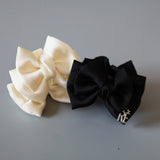 Black Ribbon Mini Hair Clip