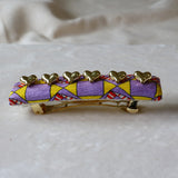 Large Barrette Purple Heart