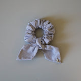 Blue Stripe Ribbon Scrunchie