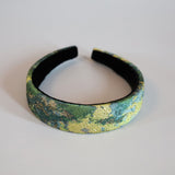 Thin Headband Green Marble
