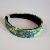 Thin Headband Green Marble