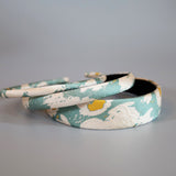 Thin Headband White Marble