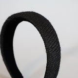 Thin Headband Black Hemp