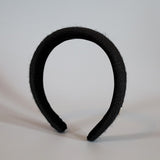 Thin Headband Black Hemp