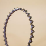 Narrow Studs Headband Grey