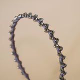 Narrow Studs Headband Grey