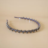 Narrow Studs Headband Grey