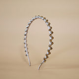 Narrow Studs Headband Beige
