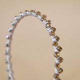 Narrow Studs Headband Beige