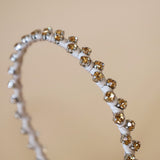 Narrow Studs Headband Beige