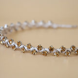 Narrow Studs Headband Beige