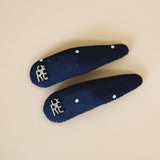 Navy Dot Hair Pin