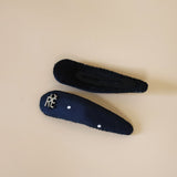 Navy Dot Hair Pin