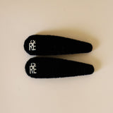 Black Velvet Hair Pin