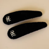 Black Velvet Hair Pin