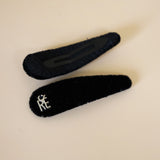 Black Velvet Hair Pin