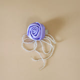 Purple Rose Hair Clip