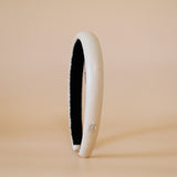 Slender Headband Eco Beige Leather No Studs