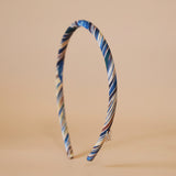 Tight Headband White Blue