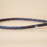 Tight Headband Blue Grey Dot No Studs