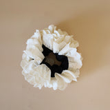 Black and White Frills Scrunchie