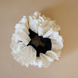 Black and White Frills Scrunchie