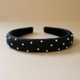 Slender Headband Black Silver