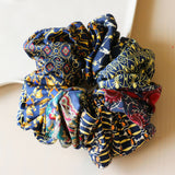 Navy Mix Scrunchie